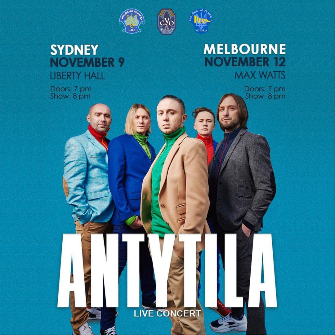 Ukrainian rock band Antytila to tour Australia and New Zealand